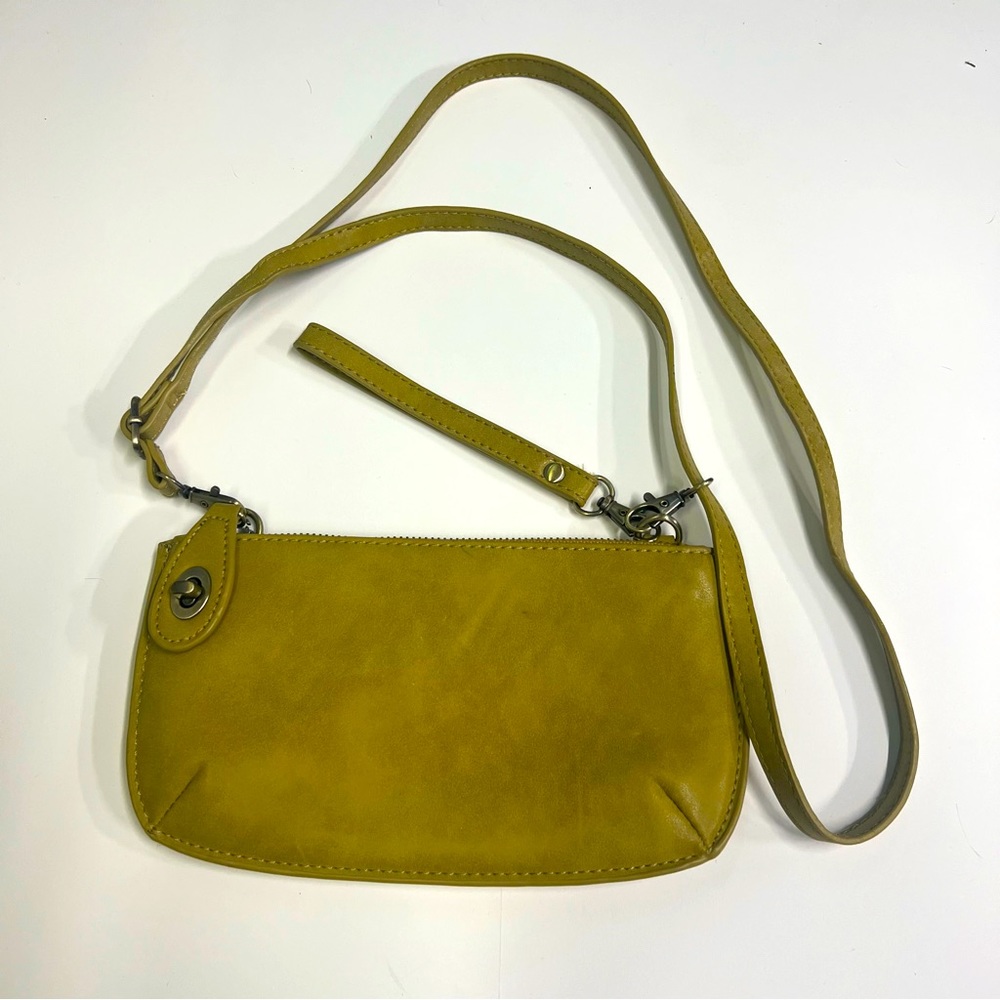 Joy Susan crossbody wristlet clutch chartreuse / green